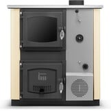 CV houtfornuis met watermantel - 12 kW - TEMY Plus - beige