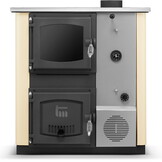 Kolenkachel CV met watermantel TEMY PLUS 12kW beige