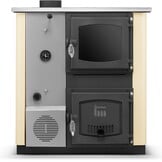 CV houtfornuis met watermantel - 12 kW - TEMY Plus - beige