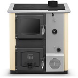 Kolenkachel CV met watermantel TEMY PLUS 12kW beige