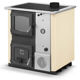 Kolenkachel CV met watermantel TEMY PLUS 12kW beige