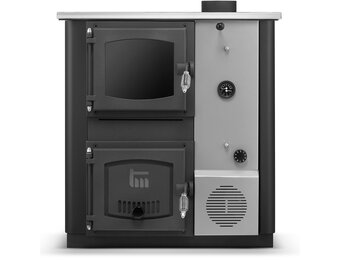 Kolen CV-ketel Temy Plus 12kW Zwart met Watermantel