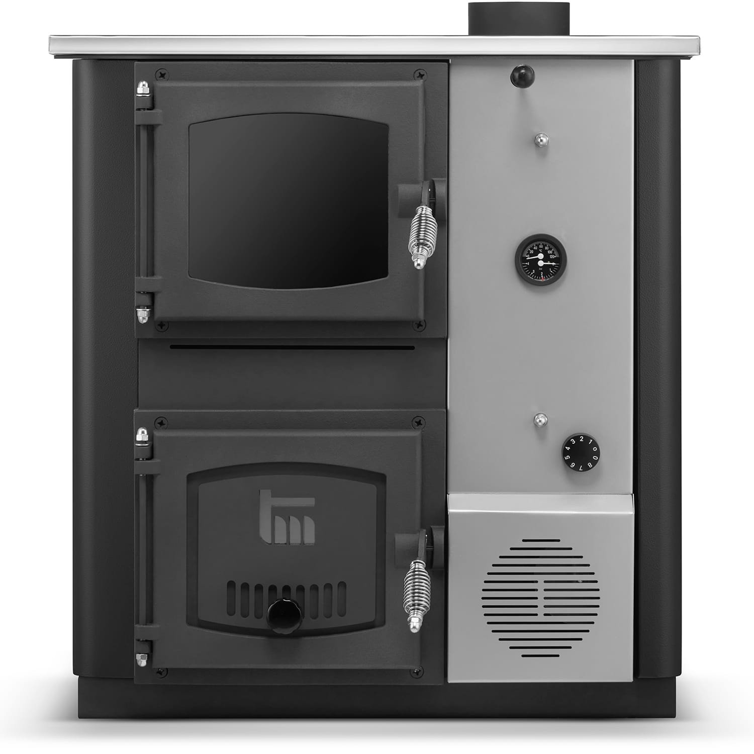 Kolen CV-ketel Temy Plus 12kW Zwart met Watermantel