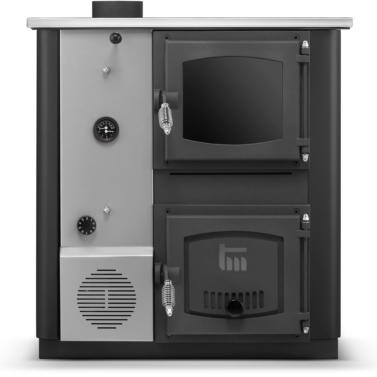 Kolen CV-ketel Temy Plus 12kW Zwart met Watermantel