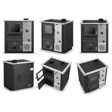 Kolen CV-ketel Temy Plus 12kW Zwart met Watermantel