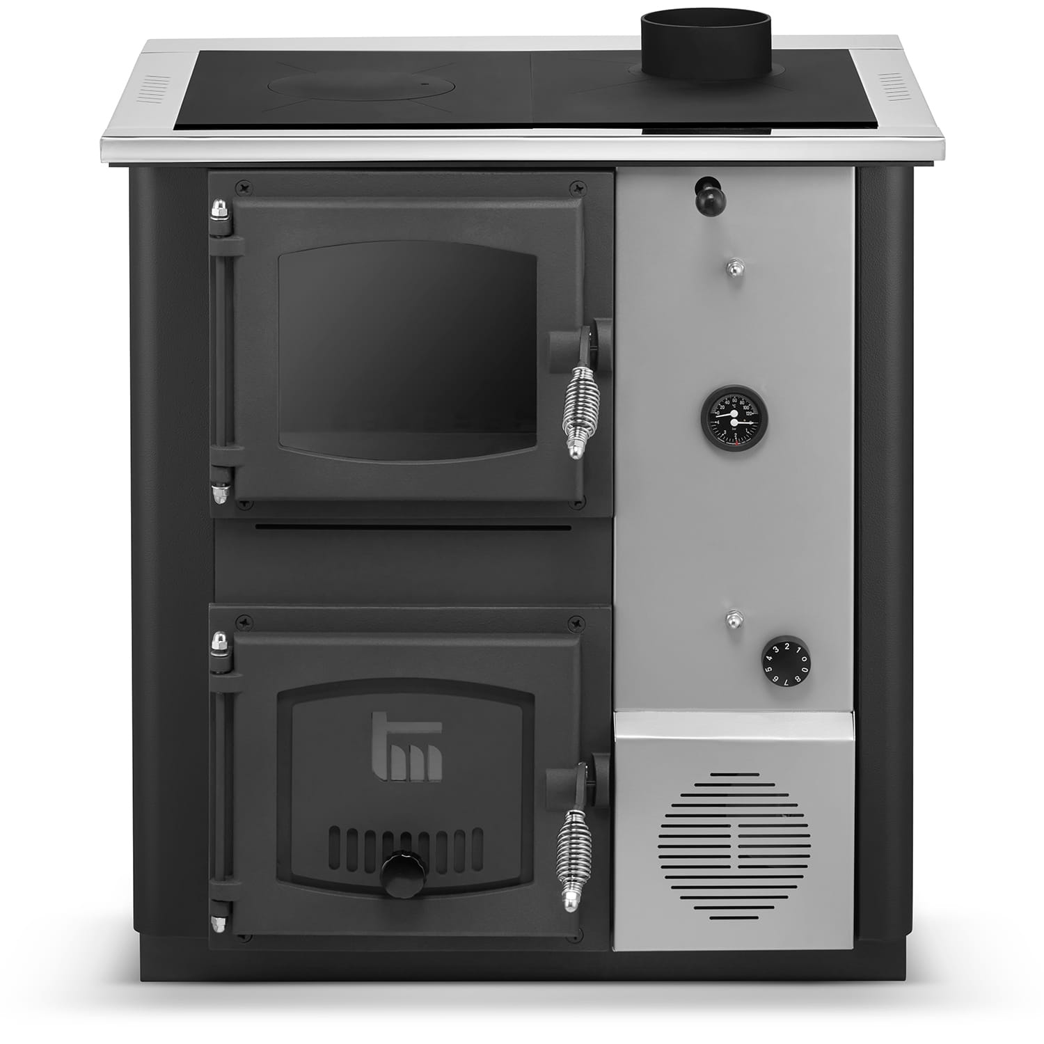 Kolen CV-ketel Temy Plus 12kW Zwart met Watermantel