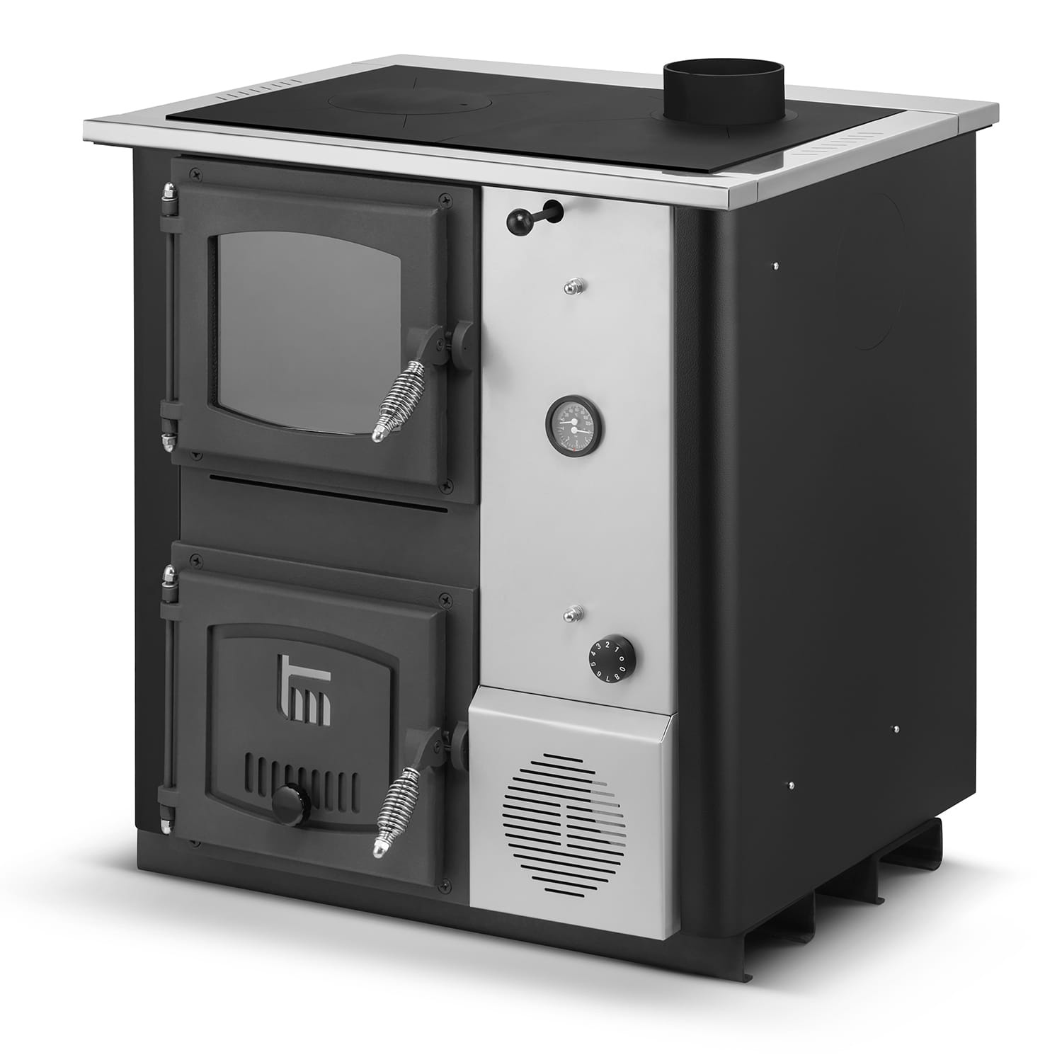 Kolen CV-ketel Temy Plus 12kW Zwart met Watermantel