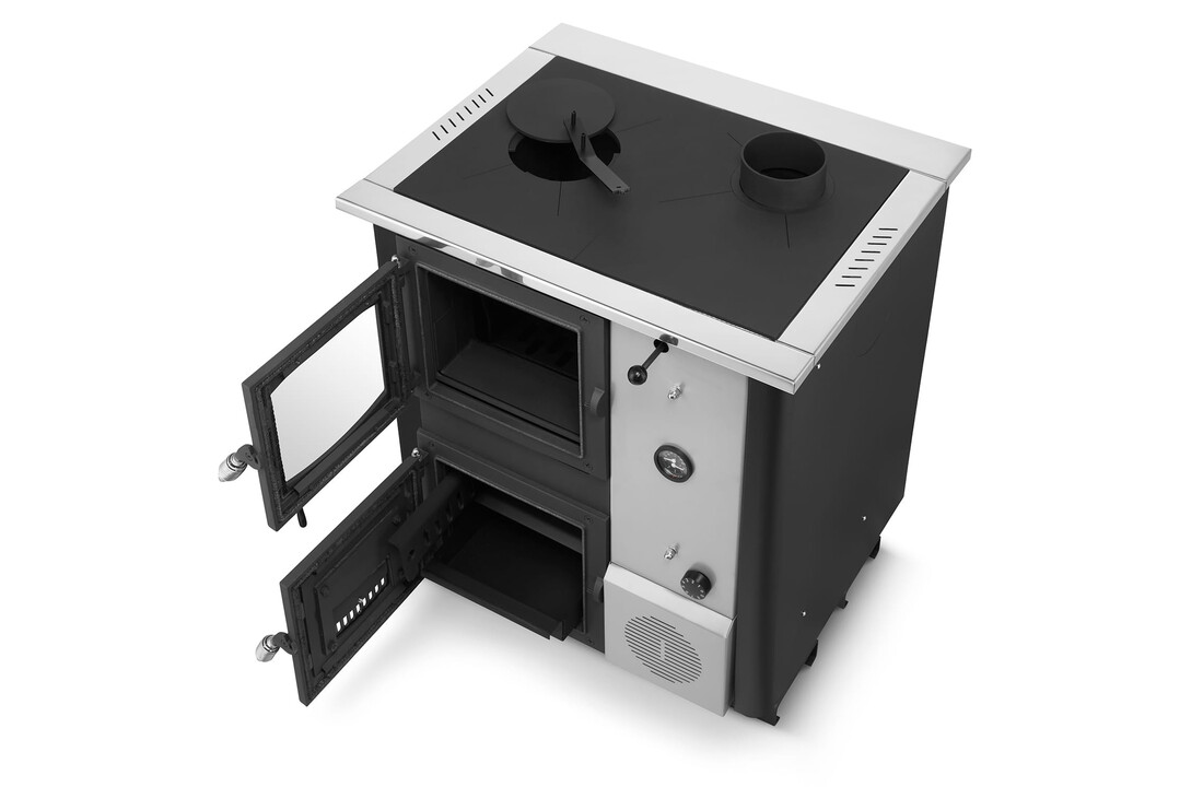 Kolen CV-ketel Temy Plus 12kW Zwart met Watermantel