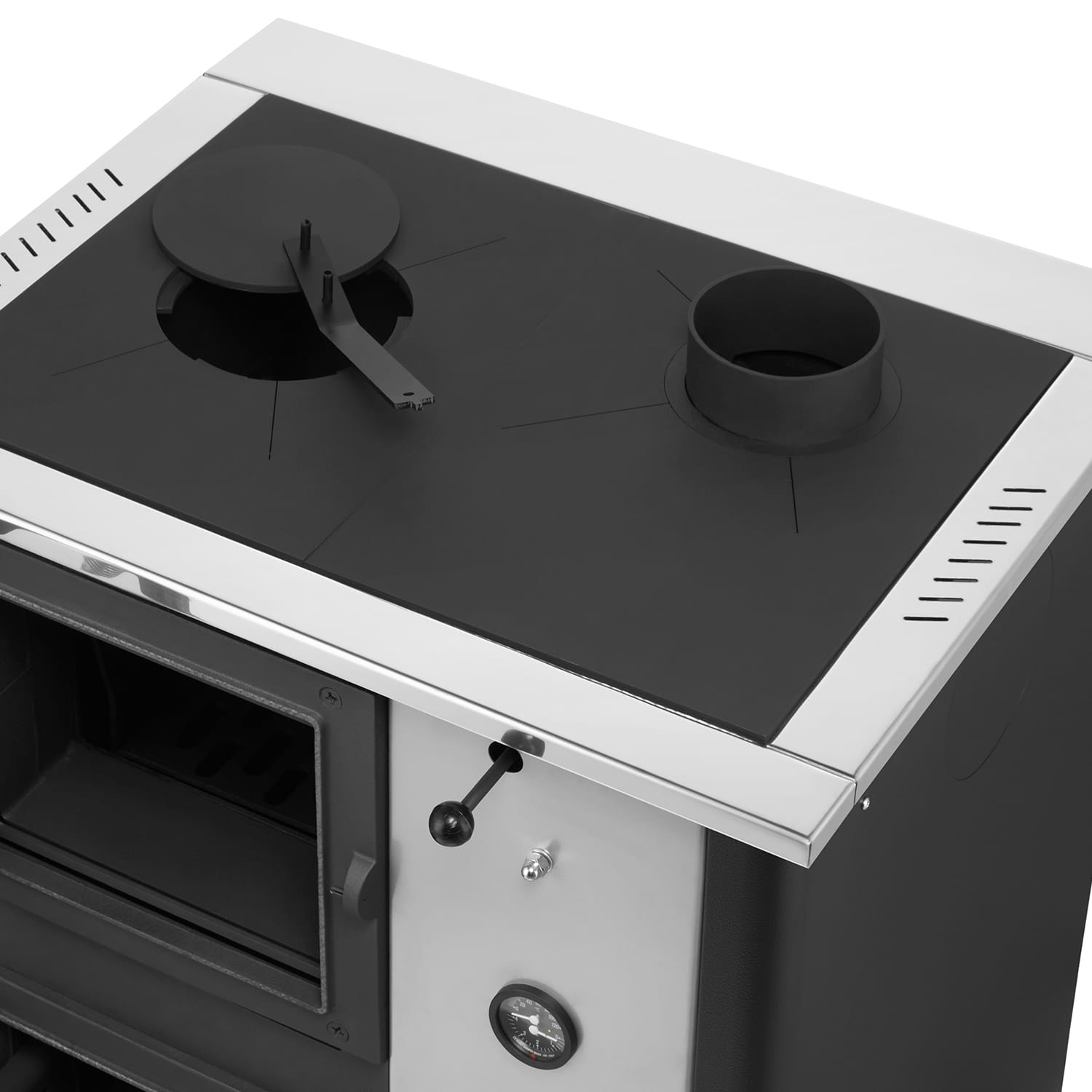 Kolen CV-ketel Temy Plus 12kW Zwart met Watermantel