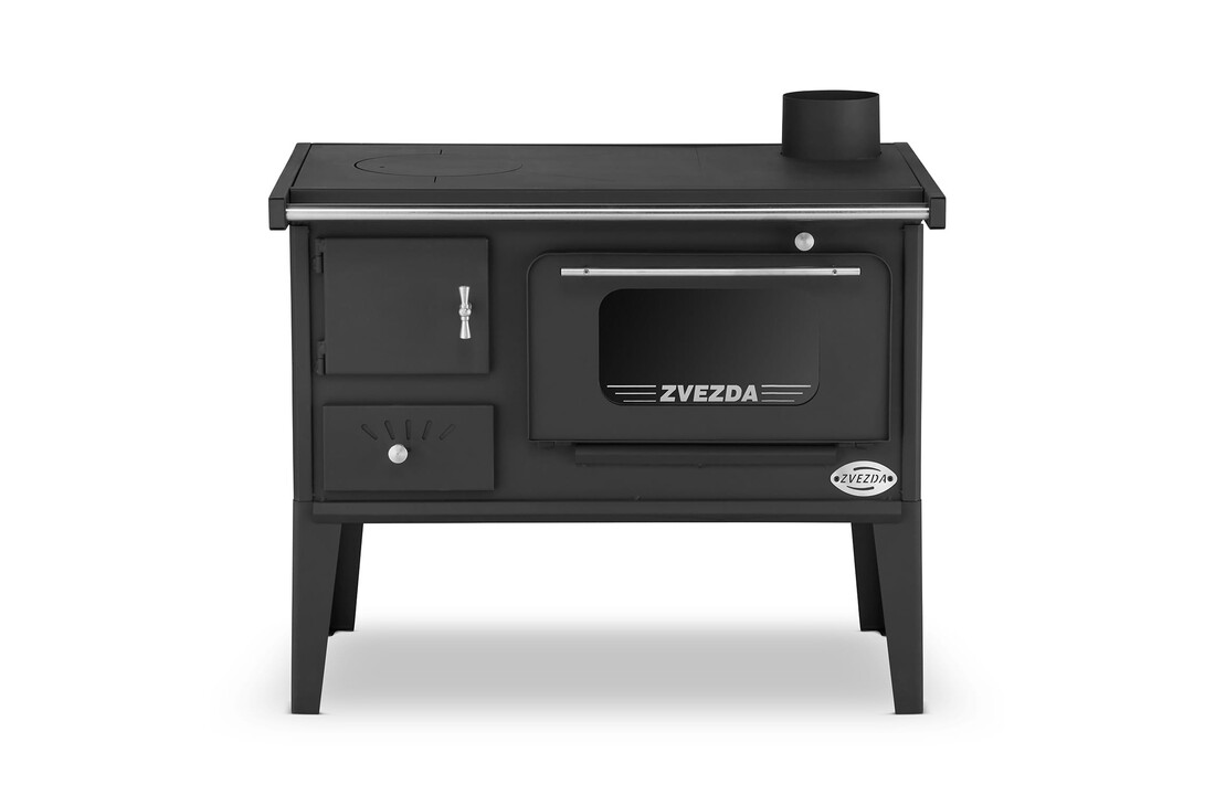 ZVEZDA Kolenkachel Zwart 8kW ECO Design