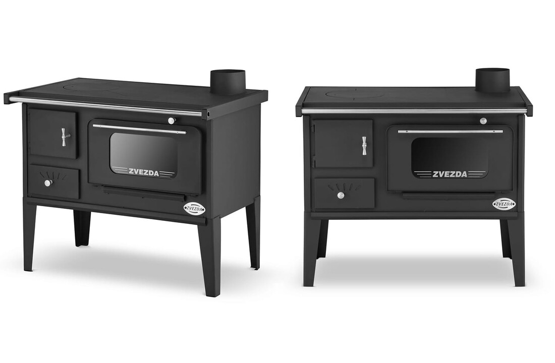 ZVEZDA Kolenkachel Zwart 8kW ECO Design