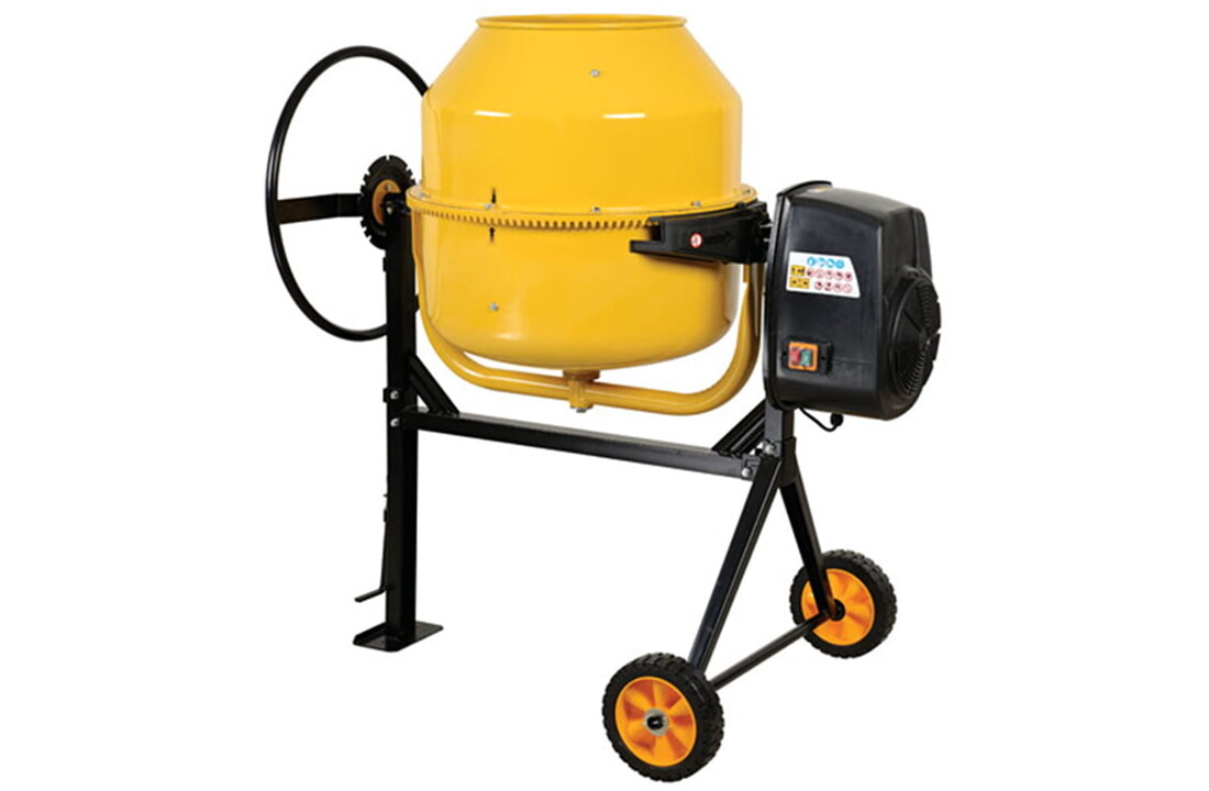 Betonmolen - betonmixer - 220L - 1250W - HIGHER - geel