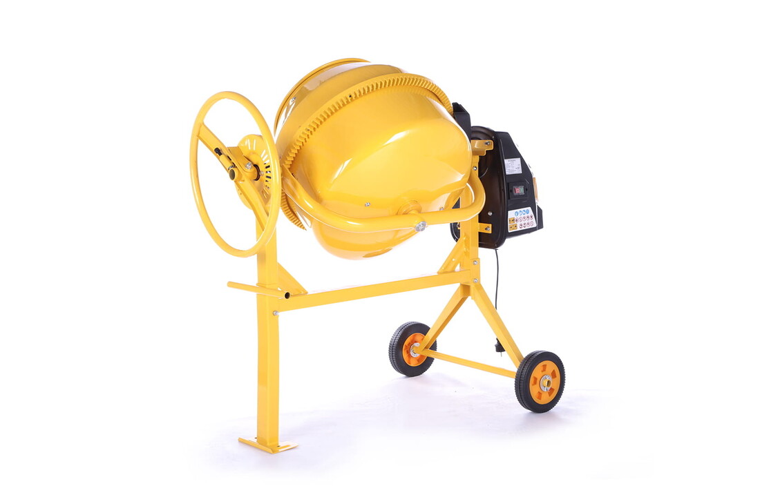 Betonmolen - betonmixer - 220L - 1250W - HIGHER - geel