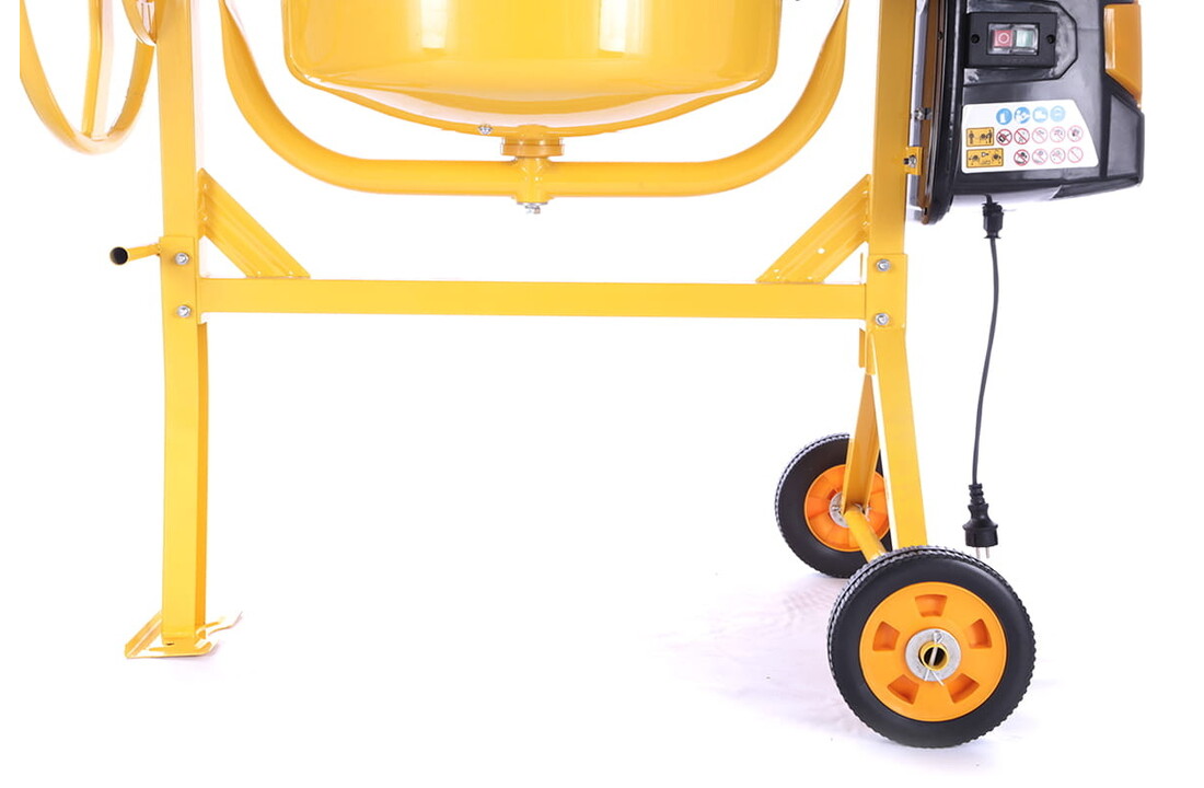 Betonmolen - betonmixer - 220L - 1250W - HIGHER - geel