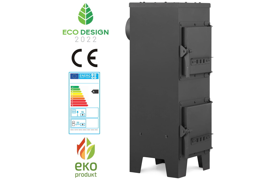 Houtkachel - 5 kW - EKON EKOPROJEKT - energielabel A - zwart