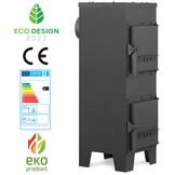 Houtkachel - 5 kW - EKON EKOPROJEKT - energielabel A - zwart