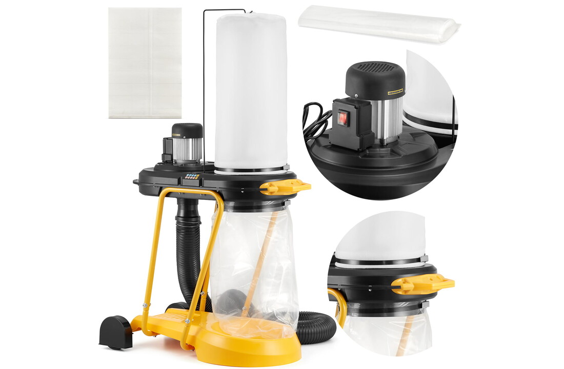 Stofafzuiging - afzuiginstallatie - 550W - 1150 m³/h