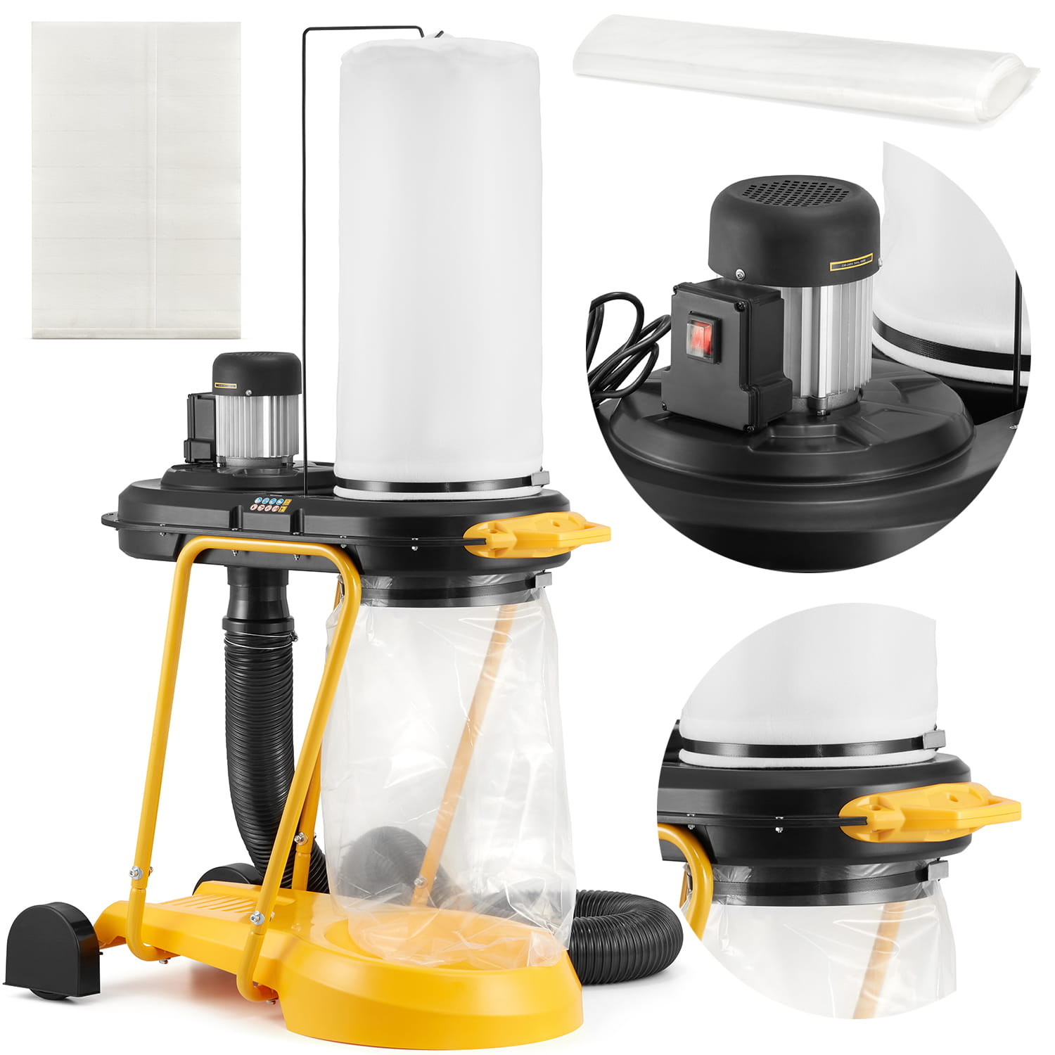 Stofafzuiging - afzuiginstallatie - 550W - 1150 m³/h