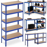 Stellingkast - opbergrek - 180x90x40 cm - tot 875 kg - blauw