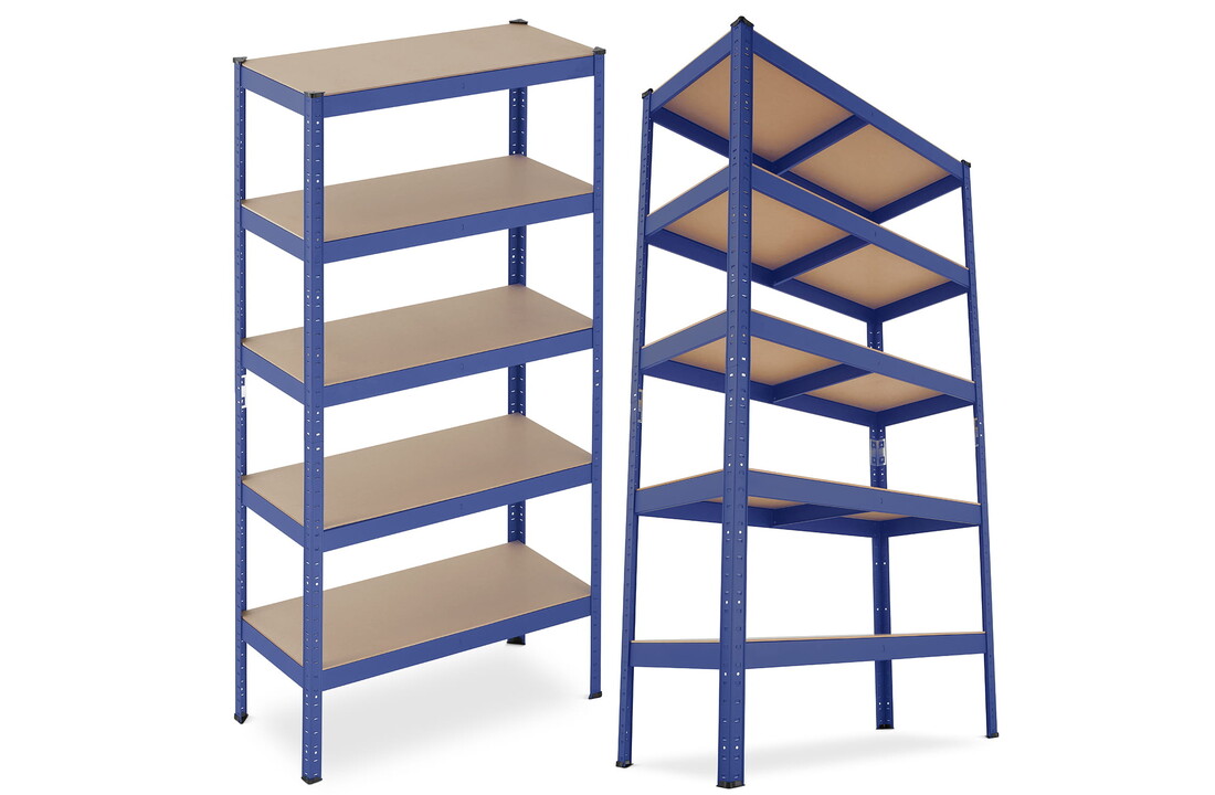 Stellingkast - opbergrek - 180x90x40 cm - tot 875 kg - blauw
