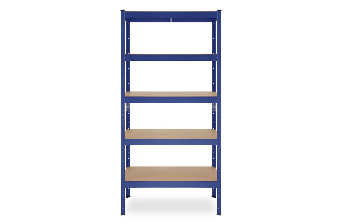 Stellingkast - opbergrek - 180x90x40 cm - tot 875 kg - blauw