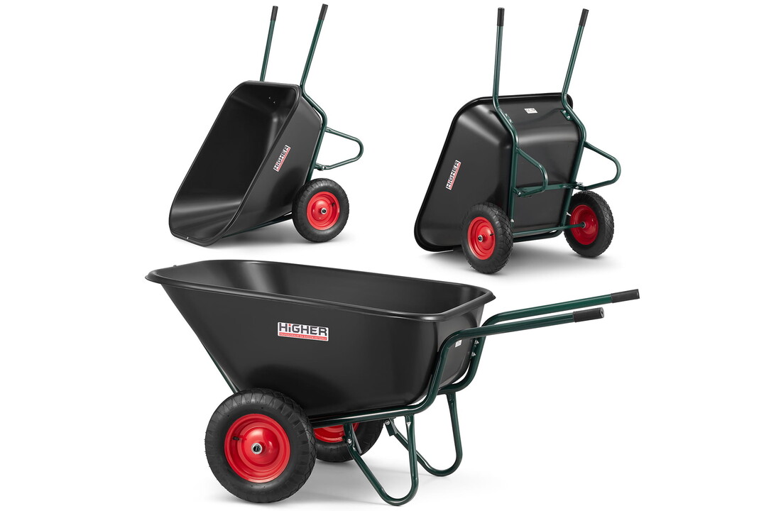 Kruiwagen - met 2 wielen - 300 liter - tot 250 kg