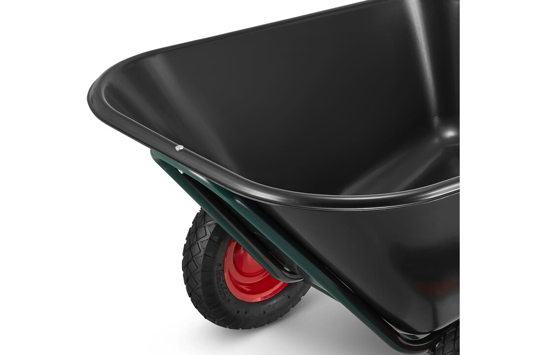 HIGHER Kruiwagen 300L Zwart 2-wielig