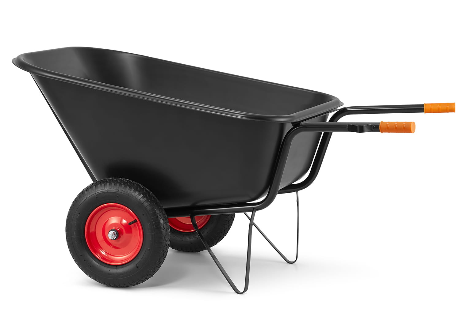 Kruiwagen - 350L - tweewielig - 300 kg draagvermogen - HIGHER