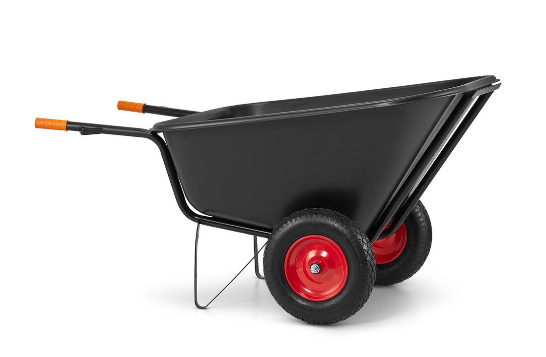 HIGHER Kruiwagen 350L 300kg Dubbelwiel H-KOL-300