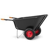 HIGHER Kruiwagen 350L 300kg Dubbelwiel H-KOL-300