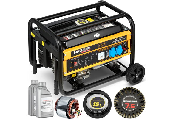 Generator HIGHER 4200W 7,5PK AVR + 2x Olie