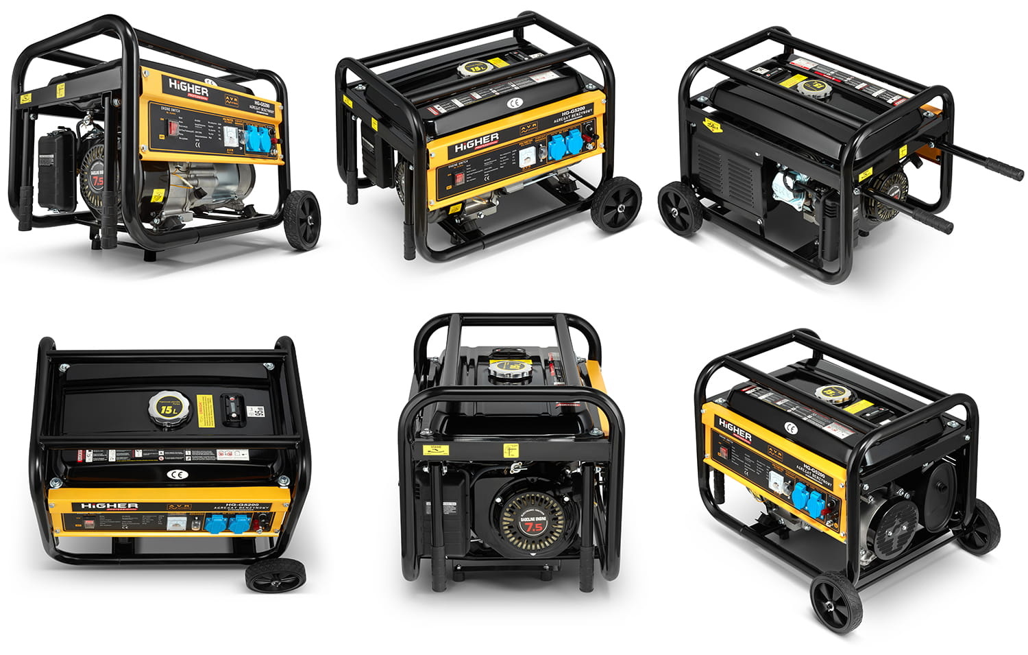 Generator HIGHER 4200W 7,5PK AVR + 2x Olie