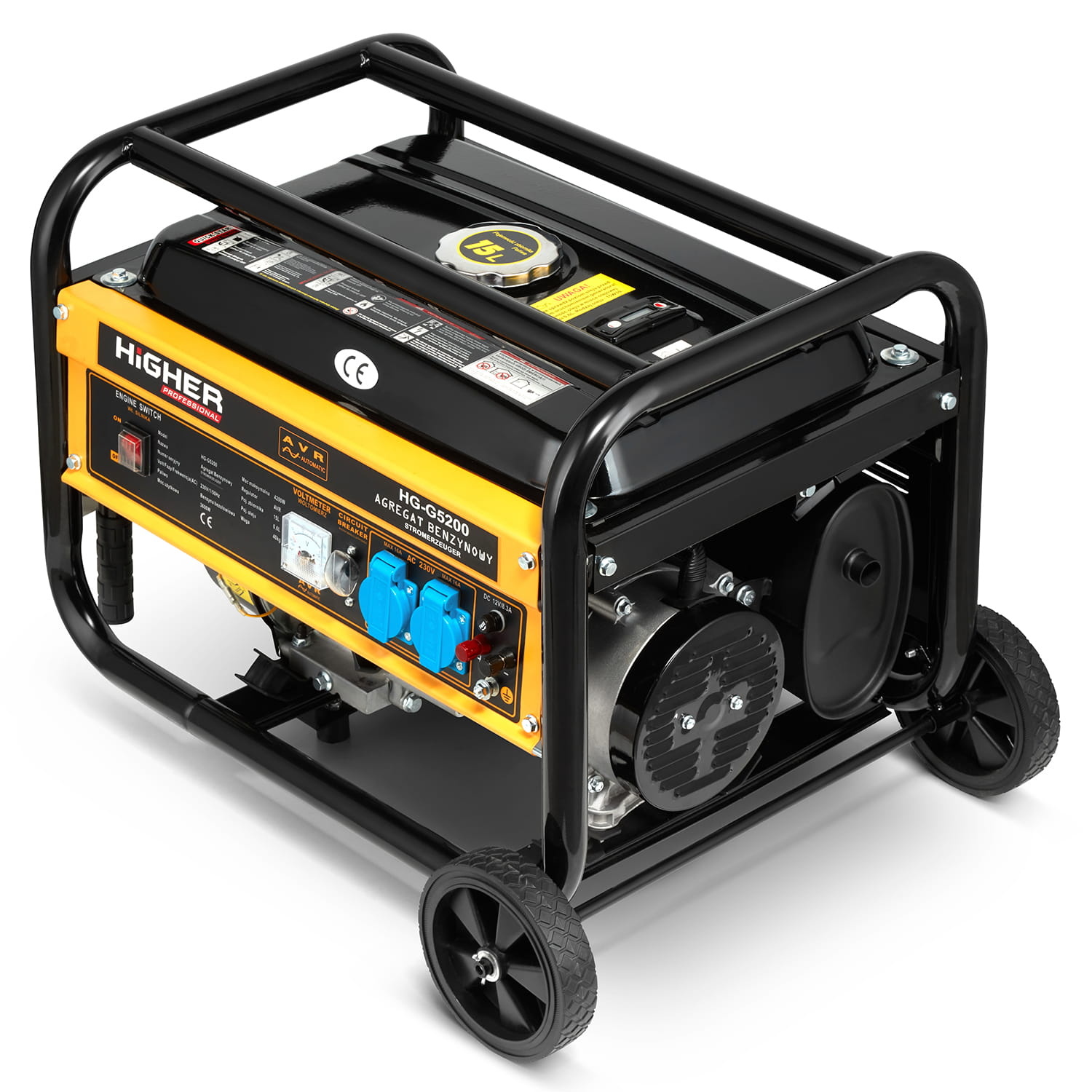 Generator HIGHER 4200W 7,5PK AVR + 2x Olie