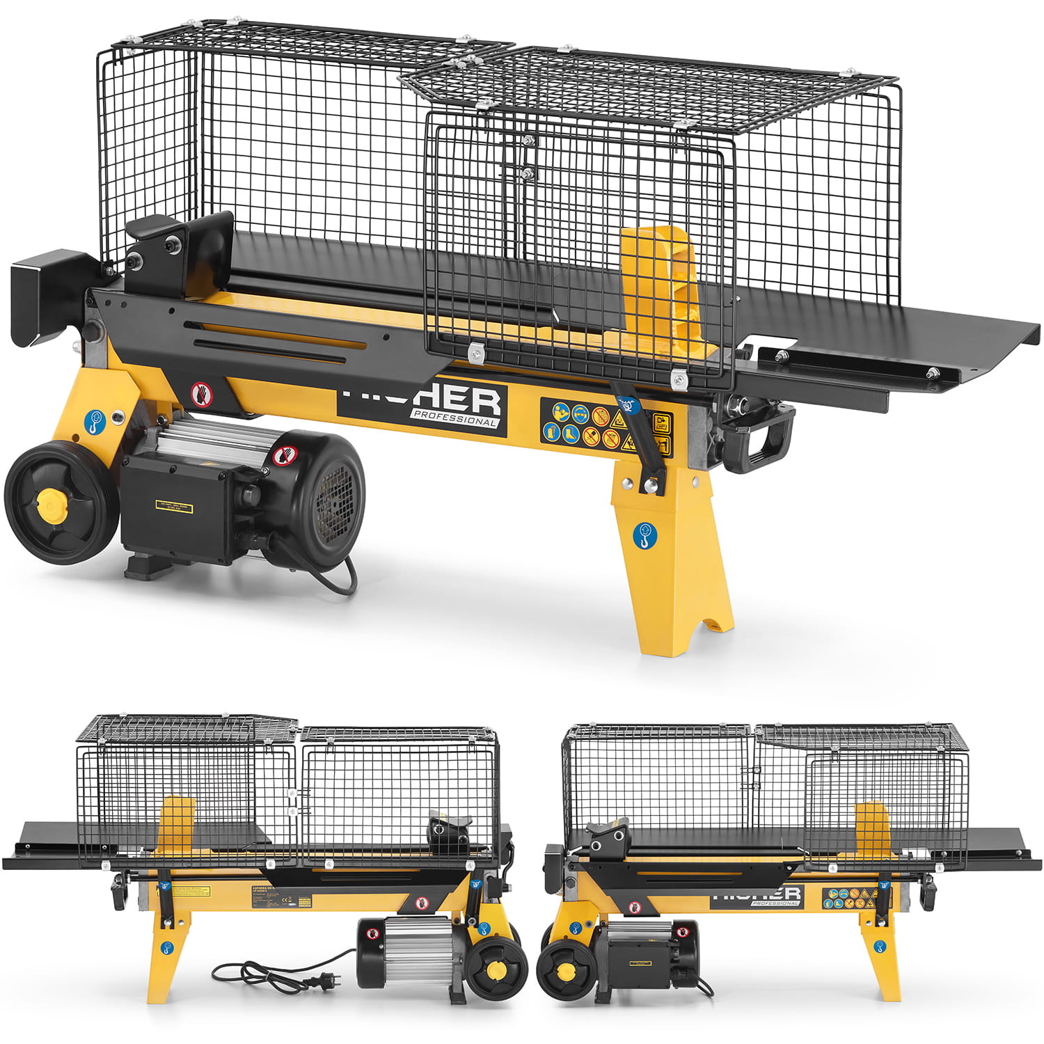 HIGHER Houtklover 7 Ton 2200W Hydraulisch - Krachtig & Efficiënt