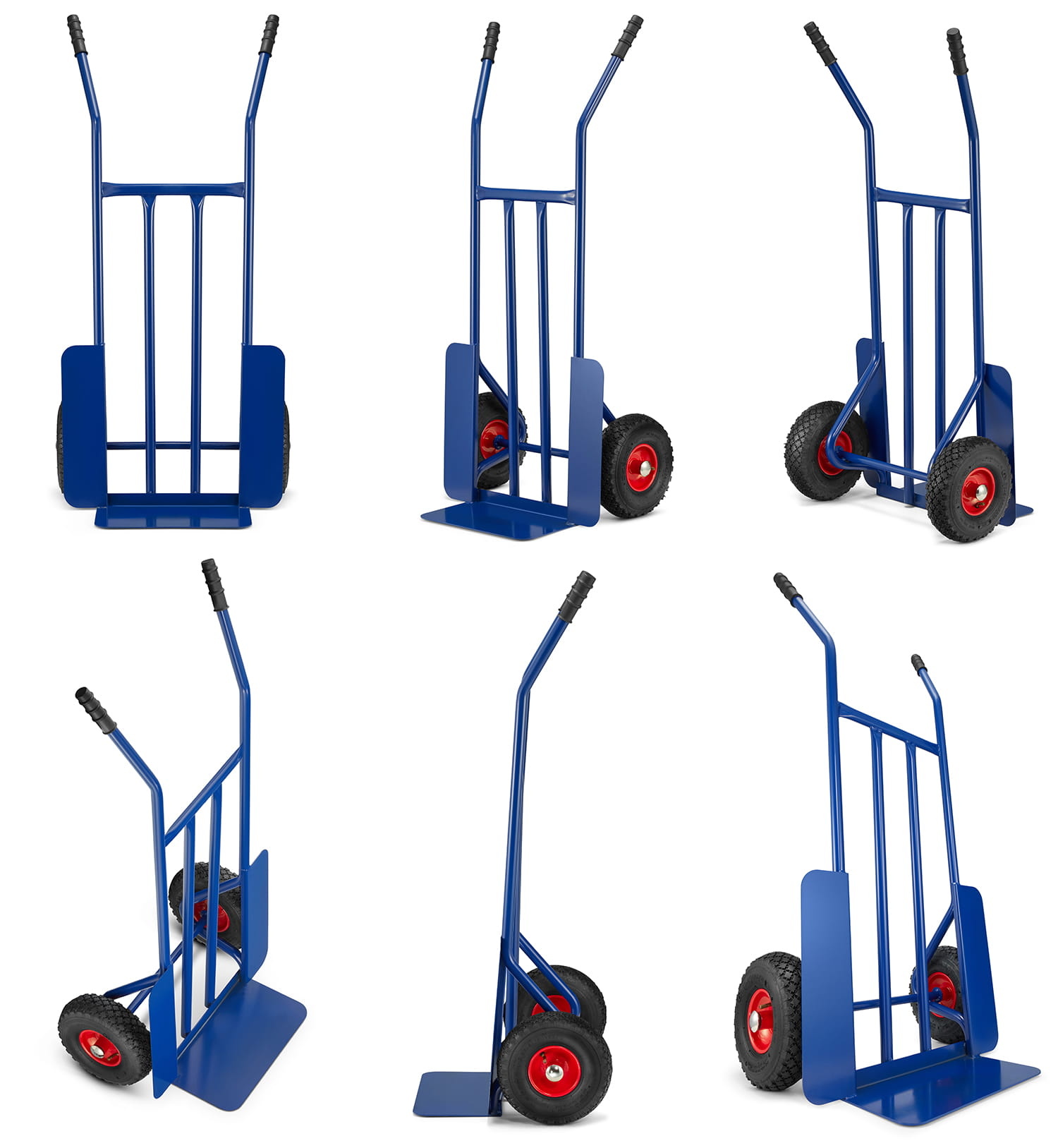 Steekwagen - met luchtbanden en stalen frame - tot 280 kg