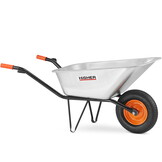 HOGERE 130L Gegalvaniseerde Kruiwagen - Professioneel