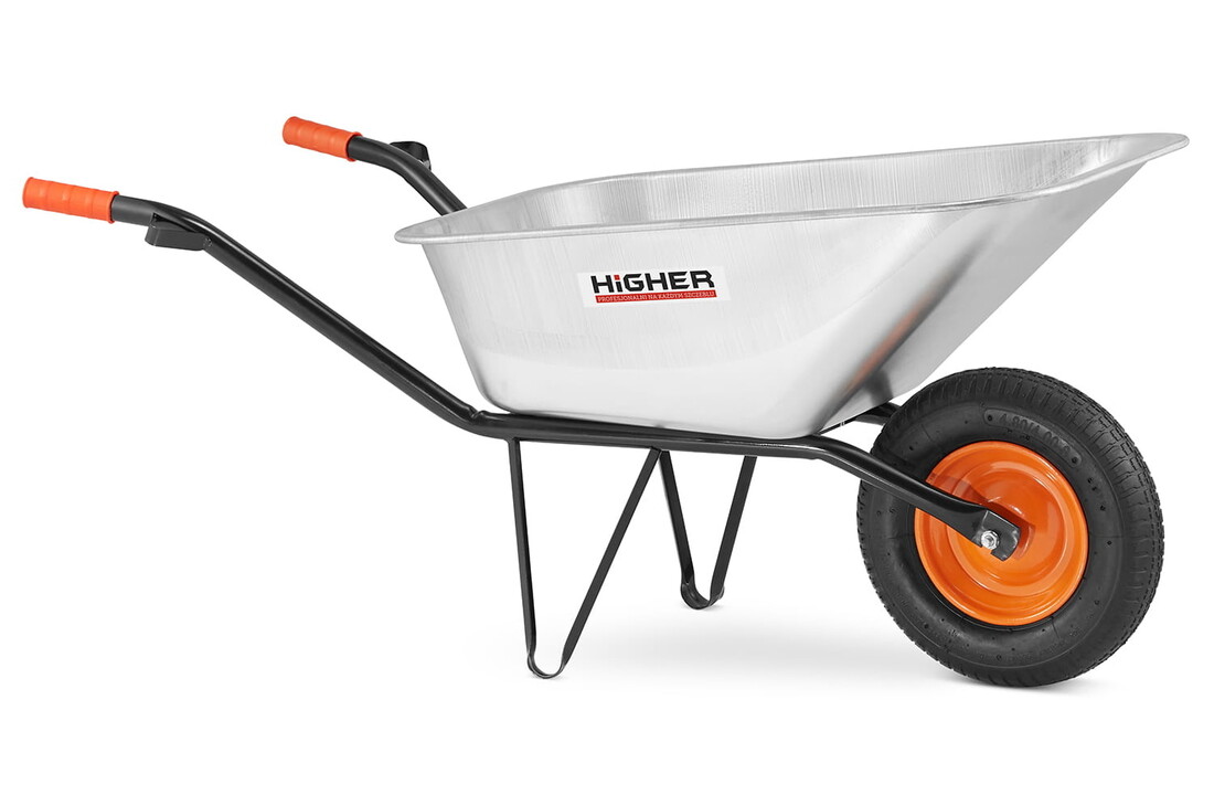 Kruiwagen 130 liter - gegalvaniseerd staal -  tot 210  kg