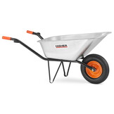 Kruiwagen 130 liter - gegalvaniseerd staal -  tot 210  kg