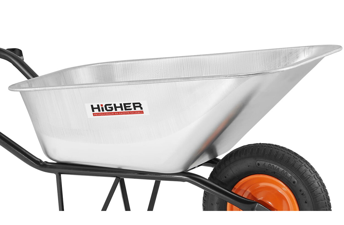 Kruiwagen 130 liter - gegalvaniseerd staal -  tot 210  kg