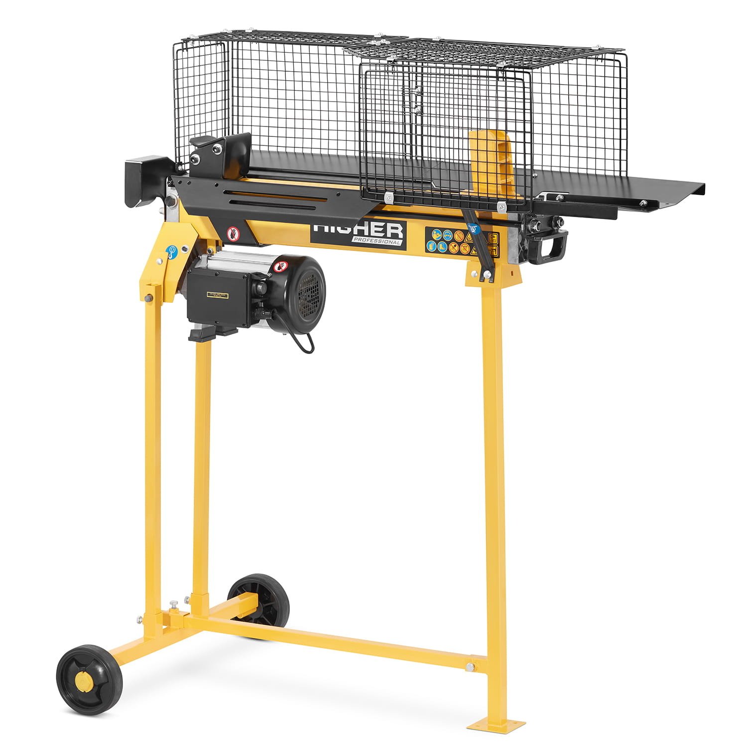 Verhogingsframe voor houtklover - 93,5 cm - geel