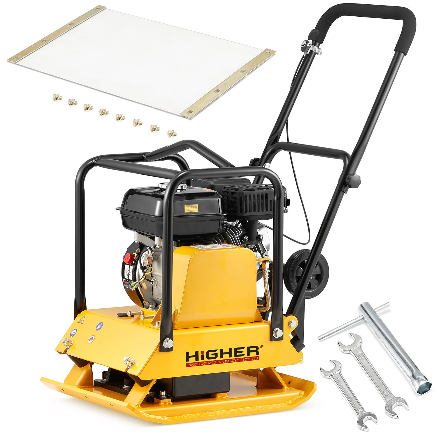 Trilplaat met benzinemotor 32 kN - 120 kg