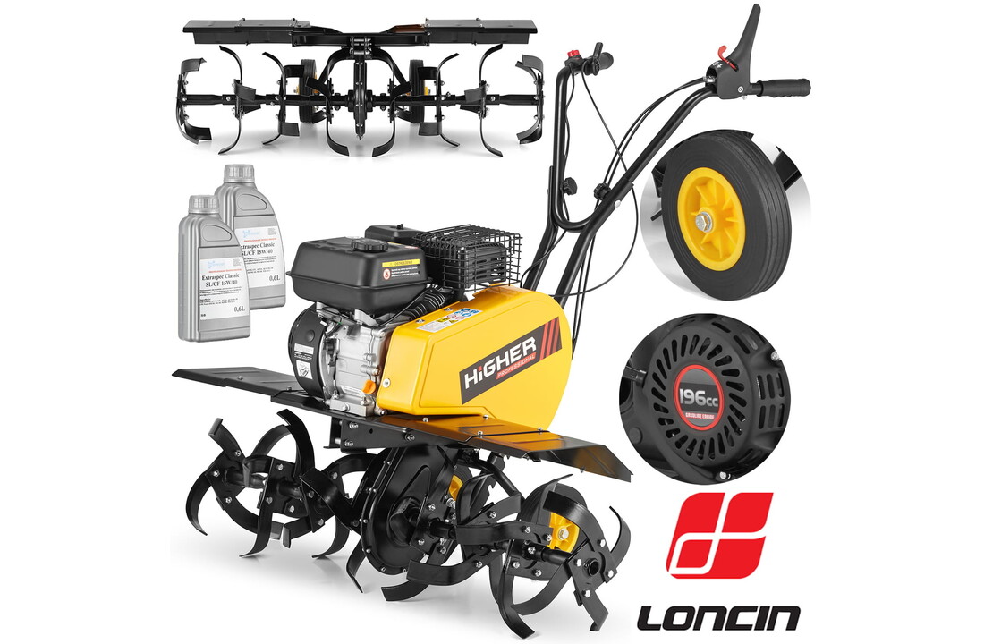 Bodemwoeler HIGHER 100cm 196cc LONCIN motor