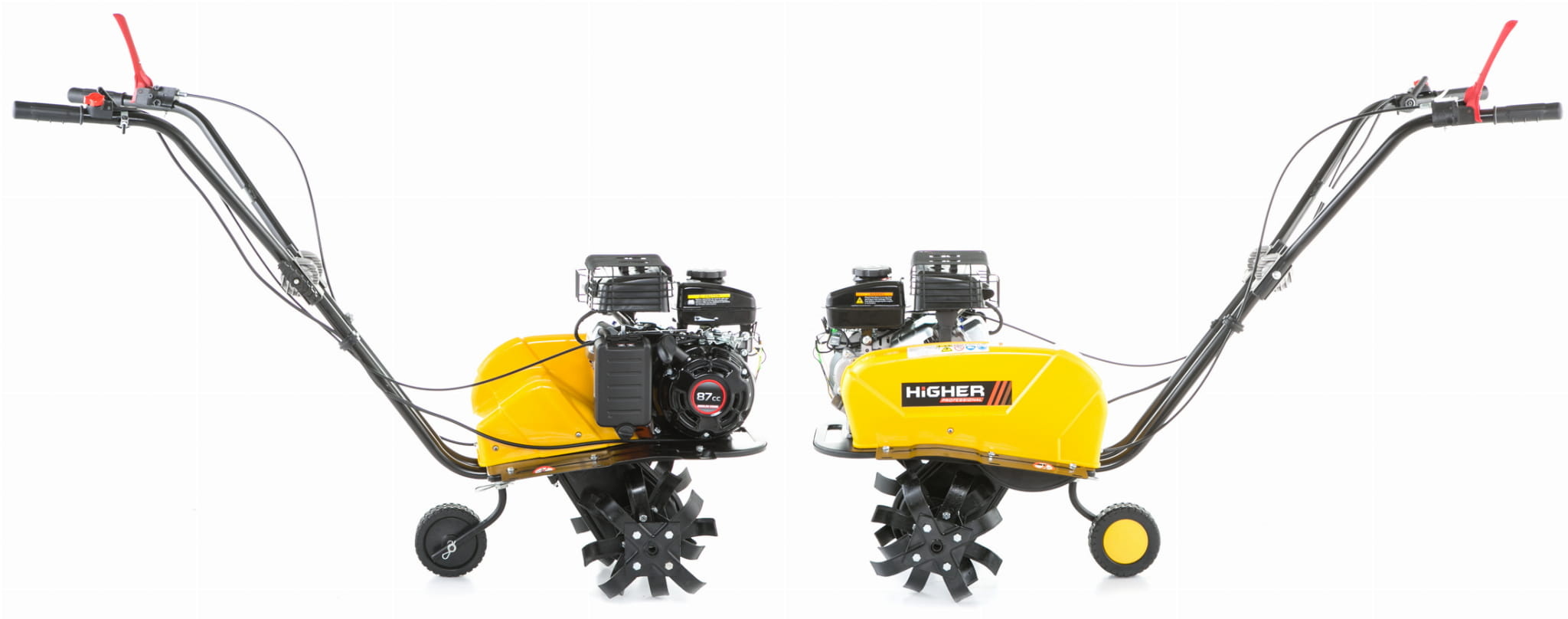 Grondfrees HIGHER -  benzine - 43cm - 79cc LONCIN motor