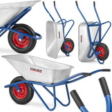 HIGHER Kruiwagen 130L Tuin, 210kg Draagvermogen, Wielbescherming