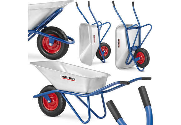 Kruiwagen 130 liter - met wielbescherming - tot 210 kg