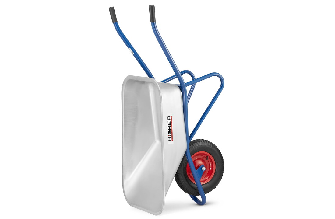 HIGHER Kruiwagen 130L Tuin, 210kg Draagvermogen, Wielbescherming