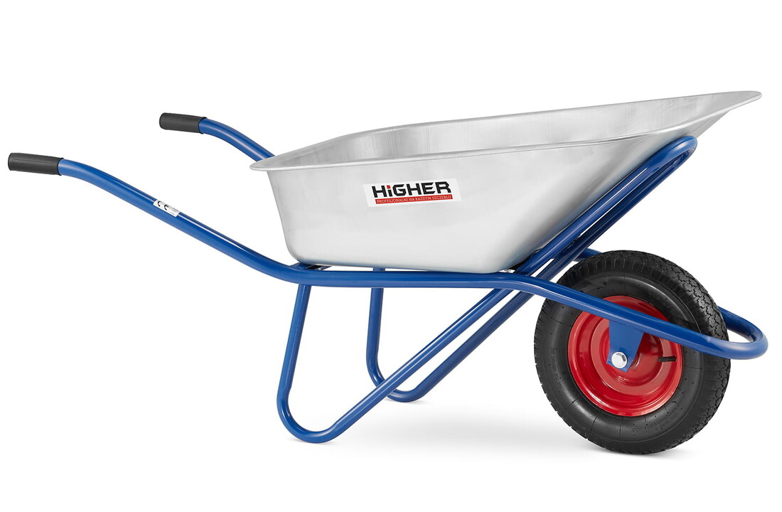 Kruiwagen 130 liter - met wielbescherming - tot 210 kg