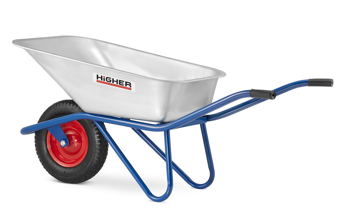 Kruiwagen 130 liter - met wielbescherming - tot 210 kg