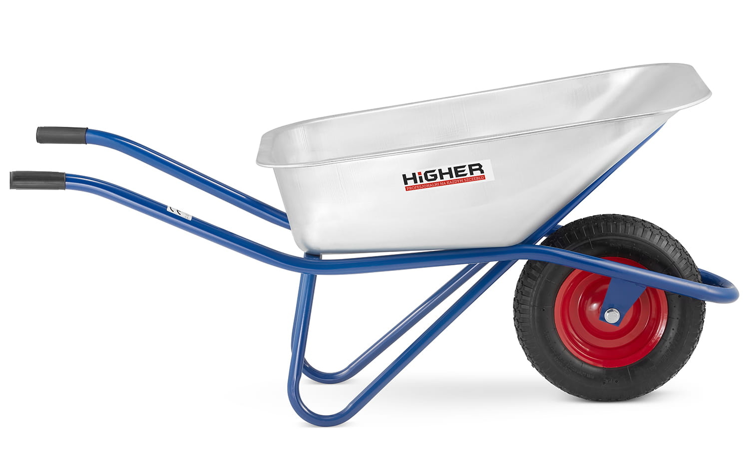 HIGHER Kruiwagen 130L Tuin, 210kg Draagvermogen, Wielbescherming