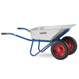 Kruiwagen - met 2 wielen - 130 liter - tot 210 kg